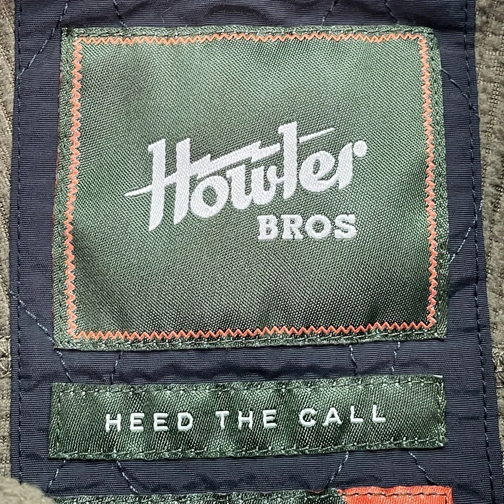 Howler Bros Talisman Grid Fleece Jacket Mens Size XL Olive Full Zip Outdoor - Picture 4 of 11
